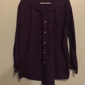 Alexander Julian Colours Mens Purple Shirt Sz 3X All occasions/Seasons Like New